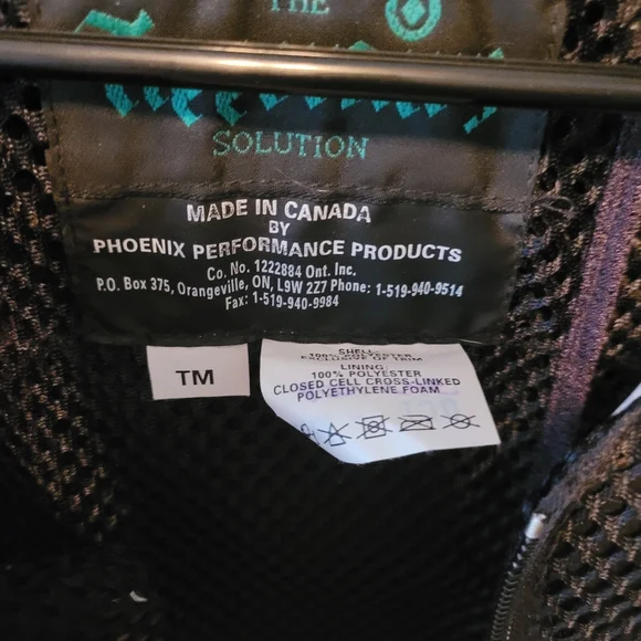 Phoenix Performance Product Tipperary Pro-Max Equestrian Vest Black TALL MEDIUM - Picture 4 of 6